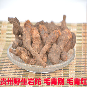 贵州省野生岩陀500g包邮中草药材蛇疙瘩血三七毛青杠半边伞紫姜
