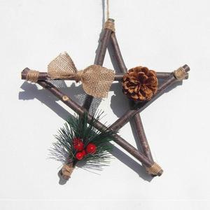 麻绳干花挂件干树枝挂饰幼儿园环创饰品手工制作壁挂墙壁装饰壁挂