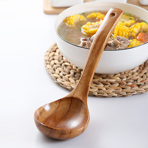 干饭人专用勺子超大嗦粉大勺子特大吃播汤勺深口喝汤吃螺蛳粉木勺