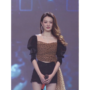 良辰美景好时光徐璐梁辰同款上衣女设计感小众泡泡袖衬衣女春款潮