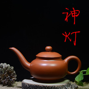 神灯壶潮州手拉壶潮汕朱泥壶长咀壶唐羽紫砂壶工夫小茶壶140ml