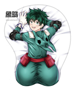 我的英雄学院绿谷出久护腕动漫硅胶立体3d创意托腕电脑鼠标垫