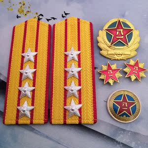 全套老式87式军衔肩章帽徽领花纪念士官干部少中上尉大校学员文职