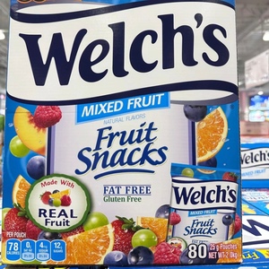 美国淳果篮Welch's混合水果味软糖零食果汁糖果2kg Costco代购