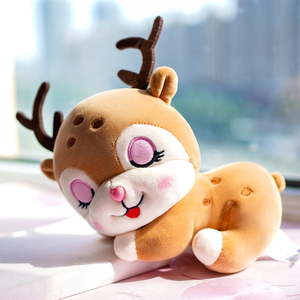 可爱梅花小鹿公仔布娃娃治愈毛绒玩具送女孩子玩偶圣诞节生日礼物