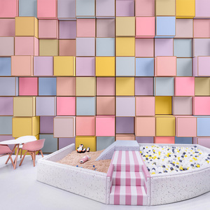 网红格子墙壁纸