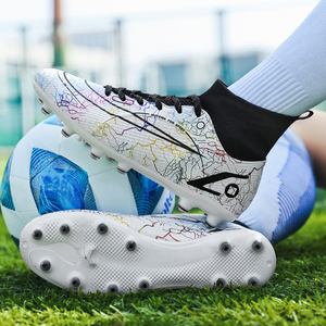 c罗刺客12高帮足球鞋大码47成人学生tf碎钉ag长钉小码儿童训练女