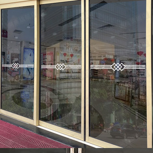 腰线家用厨房客厅阳台店铺推拉门移门装饰线条玻璃门防撞贴纸