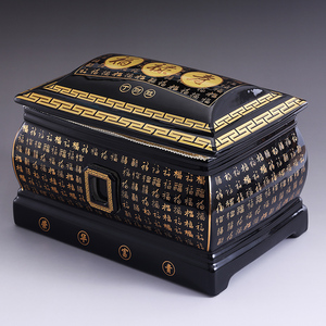 骨灰盒陶瓷定制高档三口棺材坛盅罐耐腐防潮殡葬火化迁坟用品女男