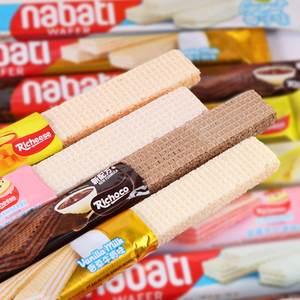 印尼进口纳宝帝丽芝士奶酪威化饼干nabati巧克力芝士夹心饼干10g