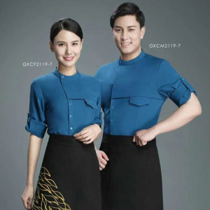 服务员工作服短袖新款夏装巴奴原版工作服加大码