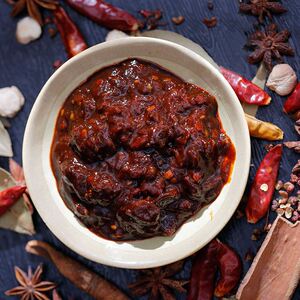 新货永川特产外祖母金钩豆瓣300g*2筒四川红油蚕豆瓣重庆胡豆瓣酱