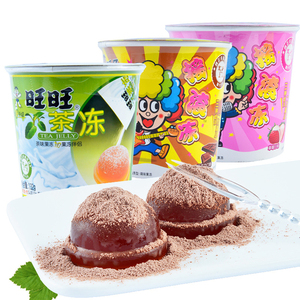 旺旺仔摇滚冻132g*16杯果冻布丁摇摇冻粘粉儿童果冻伴侣零食咖啡