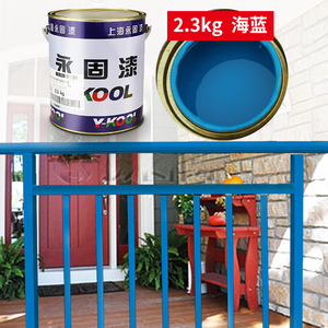 铁大门镀锌管铁栅栏油漆金属防锈漆栏杆铁门蓝色银灰色铁艺红漆面