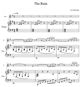 the rain小提琴谱图片