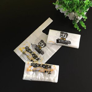 周黑鸭外卖打包袋手提塑料袋熟食熟料卤菜食品袋加厚一次性包装带