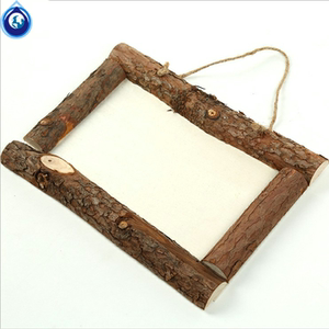 树皮相框 儿童手工diy木质白胚相框原木头画框幼儿园森系环境装饰