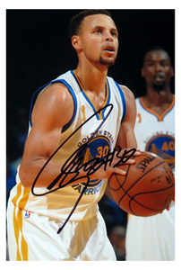 库里 curry  亲笔签名照片 6寸 宣传照 2019.5.15 01