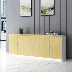 木质文件柜矮柜长条落地储物柜资料柜档案柜隔断柜办公桌边柜定制