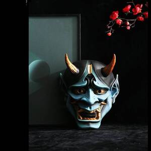 般若面具日式cospiay节日装扮防摔湖树脂装饰摆件道具可佩戴