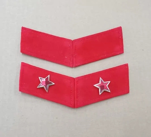 库存几十年原品85红领章85式领章八十年代老式领章收藏演出用