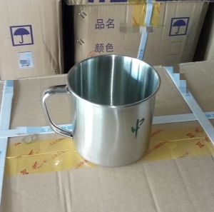 老款库存不锈钢口杯老式牙缸漱口杯收藏怀旧老式不锈钢杯子