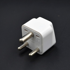 小南非标转换插头插座 电源适配器 三圆插脚转接头适用于印度南