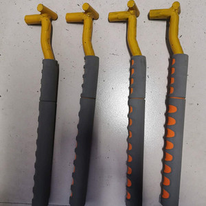 铁路转辙机抬杠 铁路施工配件不锈钢弯把木杠棍转辙机 转辙机抬把