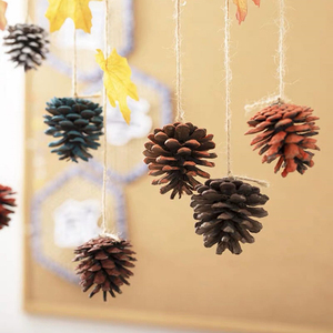 幼儿园秋天环创吊饰主题墙秋季橱窗装饰场景布置原木风枫叶挂饰