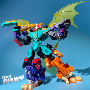 乐高百变机甲混沌使者直接合体变形铠甲战士益智拼装积木玩具模型
