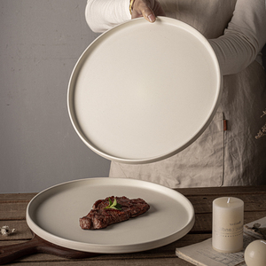 高级盘子牛排盘托盘牛排餐盘西餐餐盘西餐盘平盘大盘子碟餐盘餐具