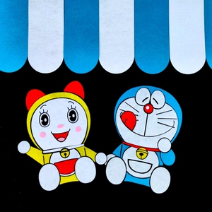 哆啦a梦幼儿园环创叮当猫区角不织布手工材料包卡通墙贴教室走廊