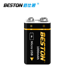 佰仕通 9v锂充电电池1000mah方形话筒万用表仪器usb直充电池_阿里巴巴