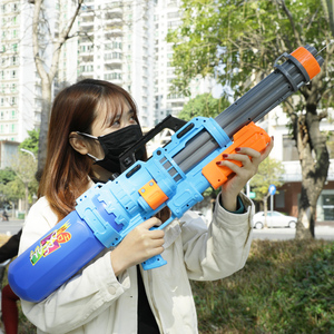 水枪玩具儿童呲滋喷水枪打水仗大容量抽拉式高压水枪泼水节神器