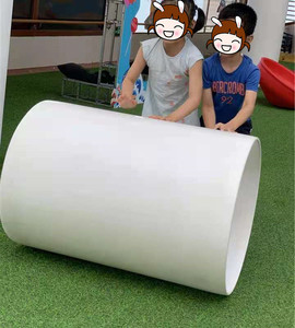幼儿园安吉滚筒游戏室外互动感统训练器材钻洞pvc脚踩平衡筒玩具