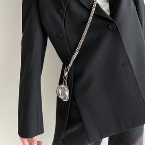 60才子佳妍淘宝才子金色驳头链胸针男士西装配饰商务插花眼胸链