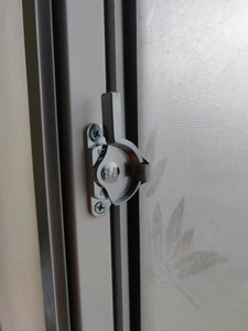 老式90型月牙锁 老款门窗锁 推拉玻璃窗锁扣 移窗移门搭扣锁