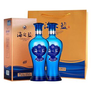 洋河蓝色经典新版海之蓝42度52度480ml*6绵柔型白酒整箱快递包邮