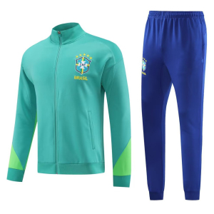 巴西国家队足球训练服外套2324秋冬季长袖休闲立领出场服体育春秋