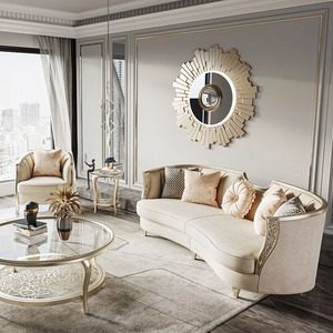 美克美式现代简约轻奢布艺沙发客厅2022年新款家用组合美家大户