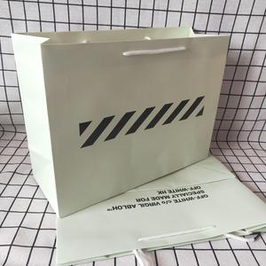 off ow white 袋手提袋 潮牌购物袋 礼品袋淡浅绿色大小号