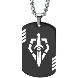 英雄lol灵能特工狗牌联盟游戏周边男项链吊坠街头钛钢挂饰配饰潮