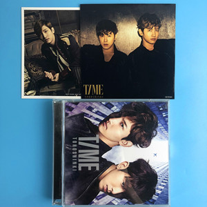 【日】已拆 郑允浩 沈昌珉 東方神起 TIME CD+DVD 附贴纸+卡片