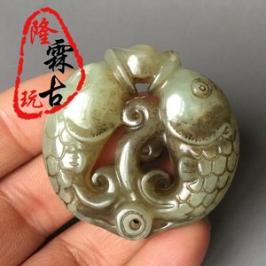 双鱼玉佩古董