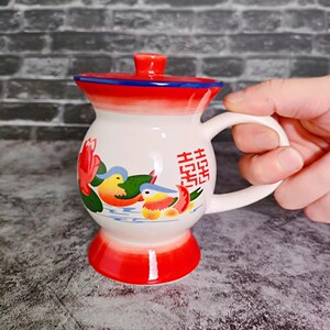 痰盂水杯子网红陶瓷小尿壶罐老式创意情侣恶搞怪怀旧夜壶型搪瓷杯