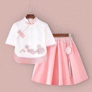 三月三汉族服装儿童民族风演出服新款童装幼儿园小孩表演舞蹈服饰