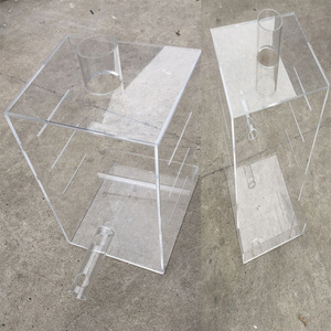 亚克力盒子透明有机玻璃展示盒长方形收纳盒带盖子防尘罩板定做