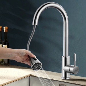 箭牌厨房抽拉龙头洗菜盆池不锈钢可旋转伸缩单把水槽抽拉式水龙头