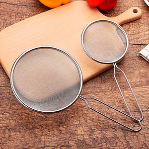 商用1mm细网加厚笊篱油篦子不锈钢过滤网捞勺照里厨房油炸用