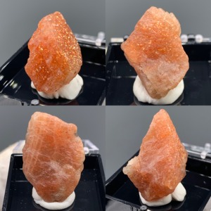 日光石太阳石金草莓天然矿物晶体盒子矿石入门教学科普猫矿原石